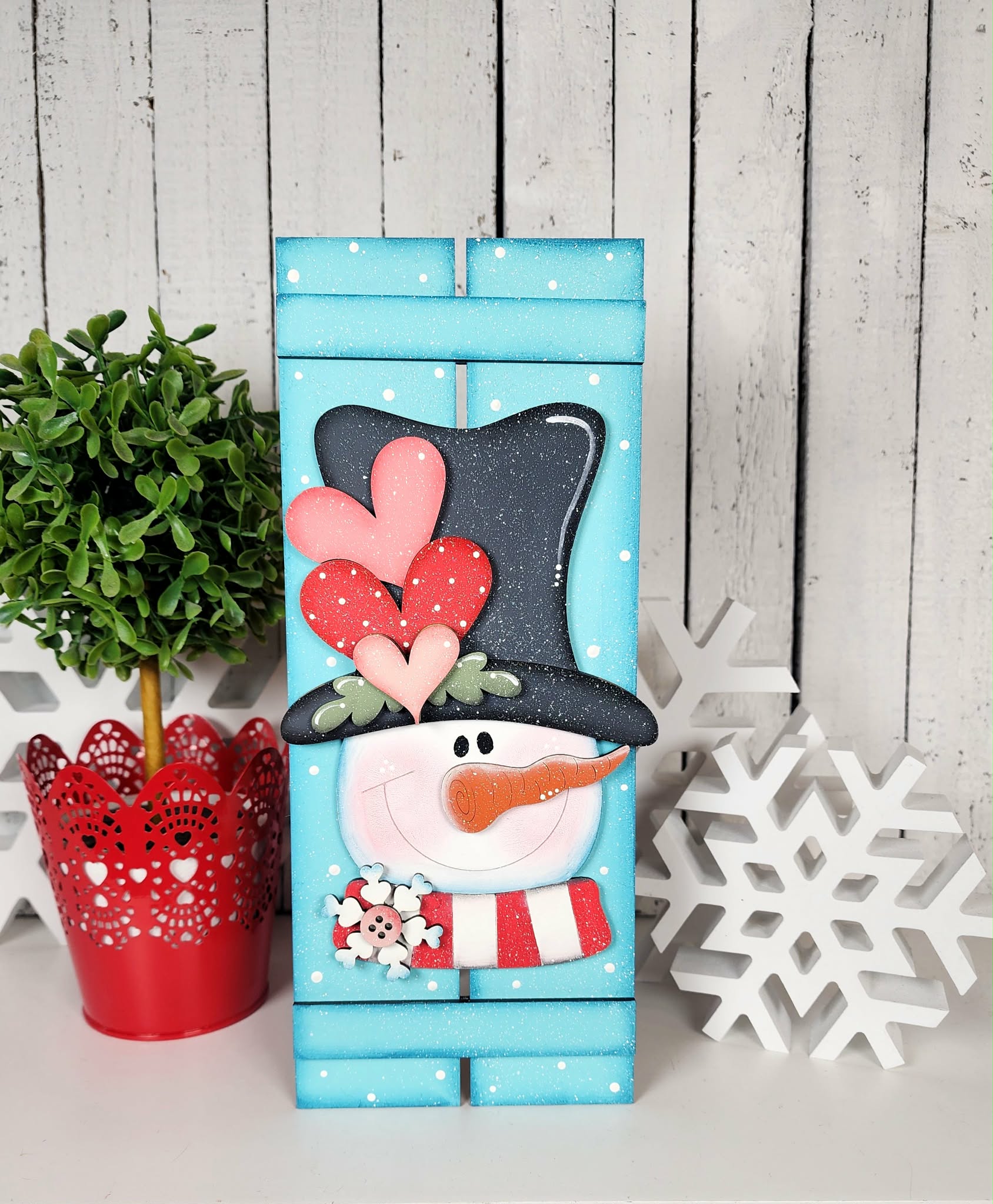 Tabletop Snowman Pallet