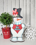 Be Mine Snowman Shelf Sitter
