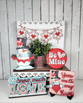 Snowman Valentine Decor Set