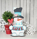 Love Snowman Shelf Sitter
