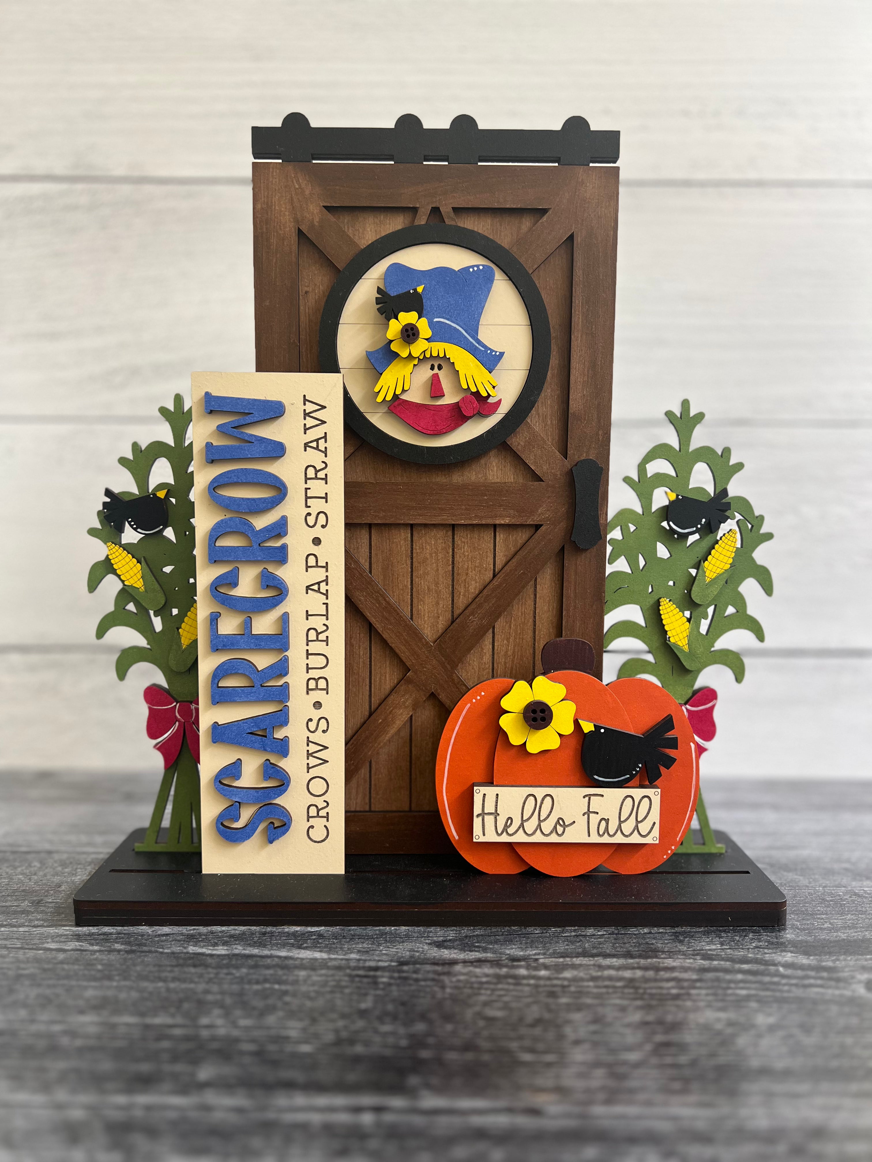 Hello Fall Scarecrow Interchangeable Door Set
